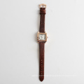 Vintage lady watch with genuine leather strap, watch OEM design your own watch